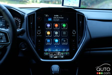 Touchscreen of 2024 Subaru Impreza RS
